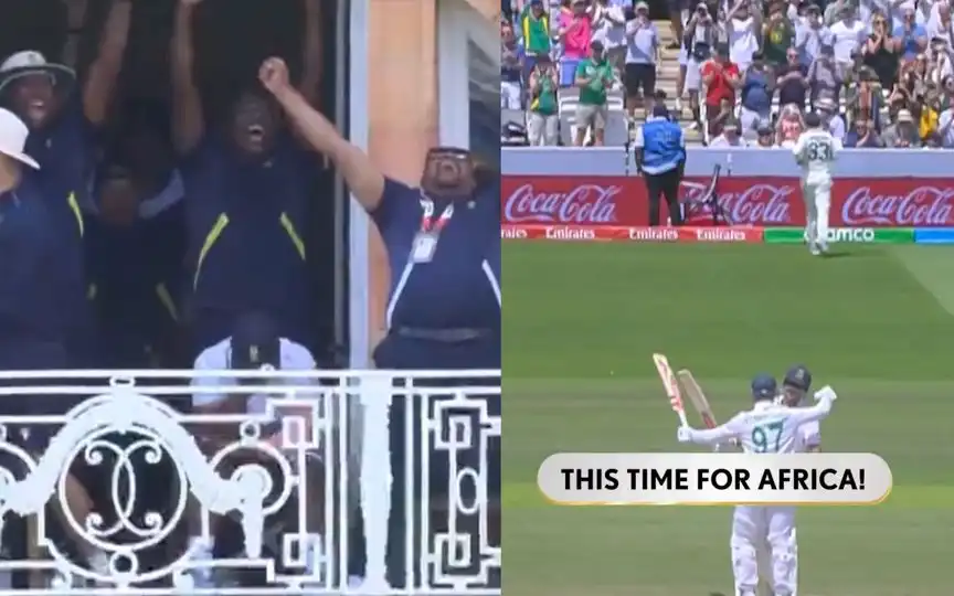 South Africa team gets emotional [Source: @Starsports/X.com]